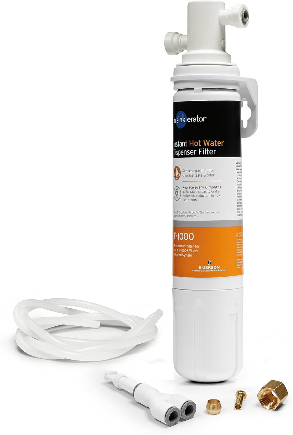 InSinkErator HOT250 Instant Hot Water Dispenser System, Single-Handle Faucet & F-1000S Standard Under Sink Water Filtration System for Instant Hot and Cold Water Dispenser System