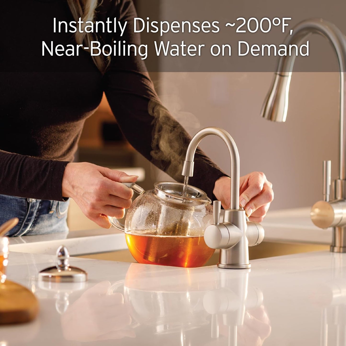 InSinkErator HOT250 Instant Hot and Cold Water Dispenser System & F-1000S Standard Under Sink Water Filtration System for Instant Hot and Cold Water Dispenser System