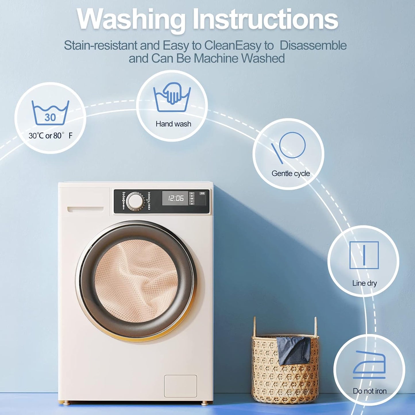 Individual Couch Cushion Covers, Stretch Sectional Couch Covers for L Shaped Sofa, Softer Chenille Sofa Covers for 2 Couch Cushions, Non-Slip Seat Slipcover Protector (2 Piece, Beige)