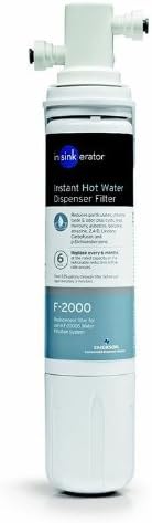 InSinkErator Stainless Steel Tank, HC250MBLK-SS HOT250 System & F-2000S Premium Under Sink Water Filtration System for Instant Hot and Cold Water Dispenser System