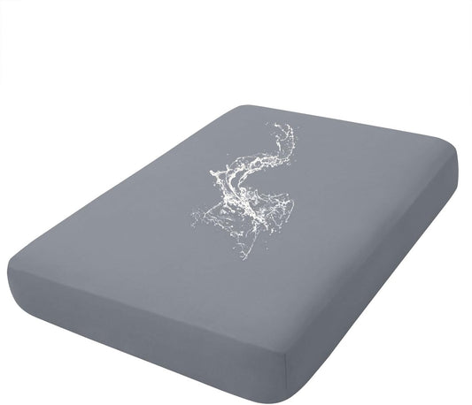 hyha Waterproof Couch Cushion Covers, Stretch Sofa Couch Seat Slipcover for Dog Washable, Non-Slip Waterproof Outdoor Cushion Covers for Patio Furniture Replacement (1 Piece for Large, Dark Grey)