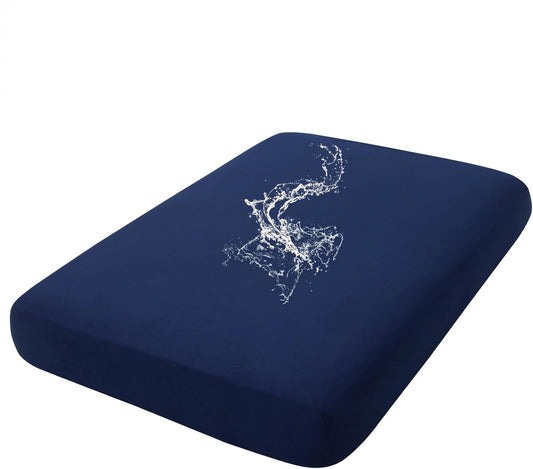 hyha Waterproof Couch Cushion Covers, Stretch Sofa Couch Seat Slipcover for Dog Washable, Non-Slip Waterproof Outdoor Cushion Covers for Patio Furniture Replacement (1 Piece for Large, Navy)