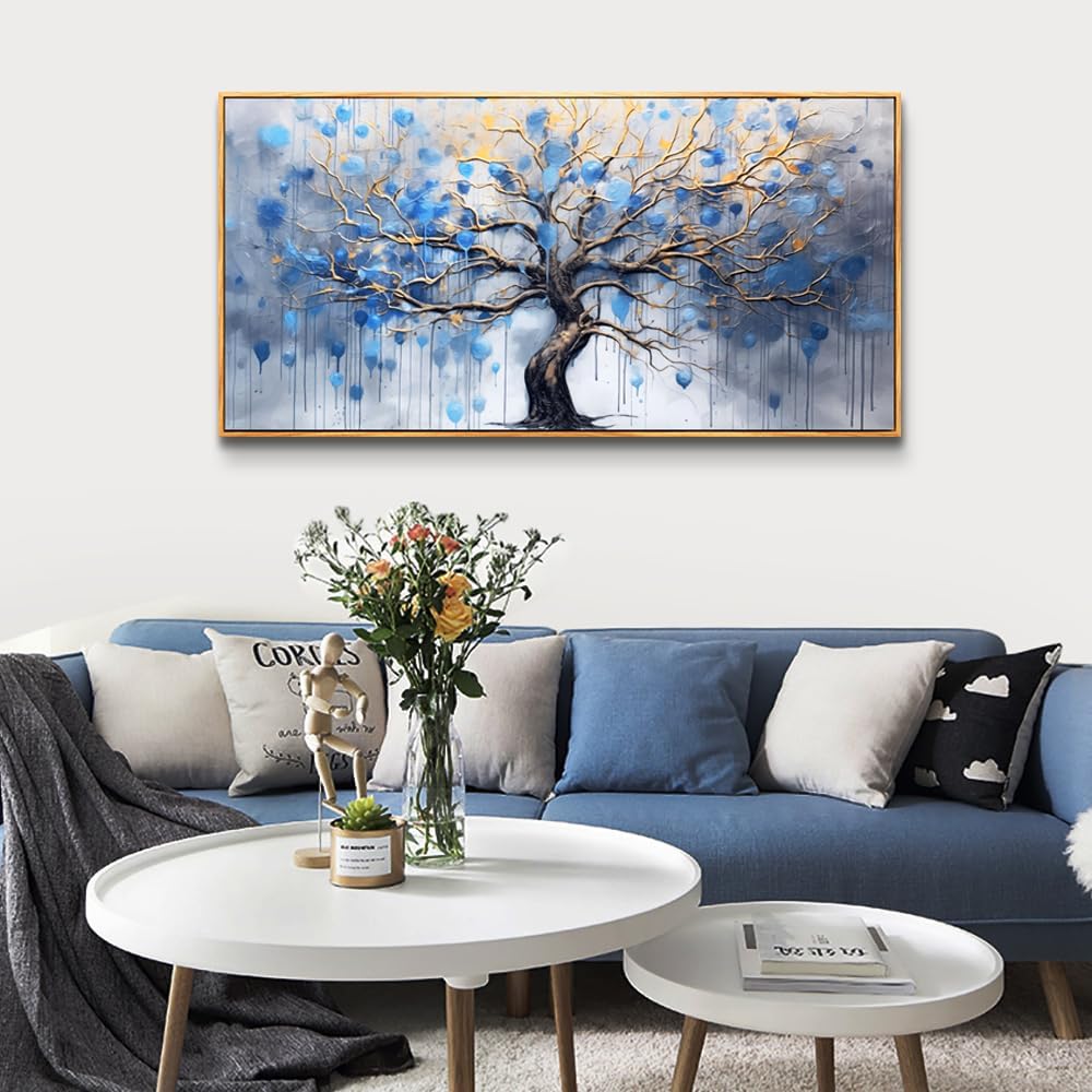 hyidecorart Large Canvas Wall Art For Living Room Wood Framed Wall Decor For Bedroom Modern Office Decor Black and White Inspiration Painting Prints Artwork Hang Abstract Pictures Home Decoration