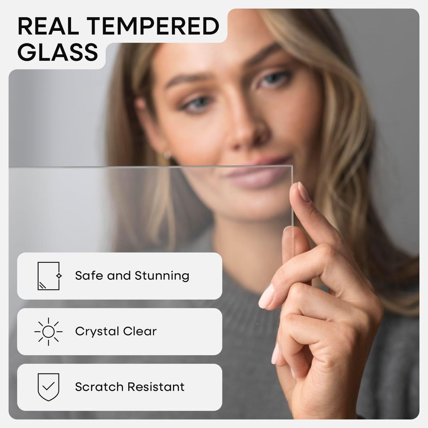 Homeforia 12x16 Black Wood Picture Frame, High End Oak 12x16 Poster Frames with Mat 9x12 Print, 12 x 16 Black Wooden Frame Matted to 9 by 12 Photo, 16x12 Thin Frame, Tempered Glass, Wall Kit, Set of 1