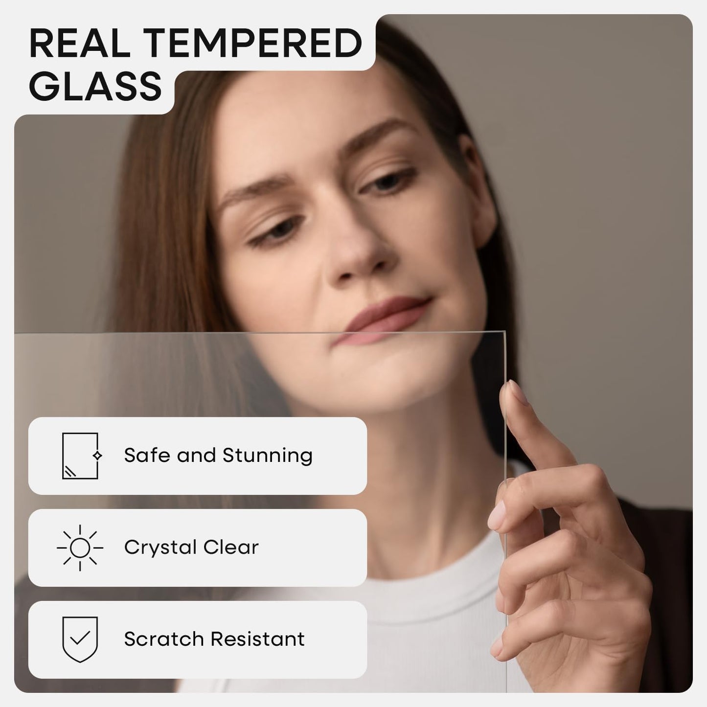 Homeforia 4x6 Brown Picture Frame, High End Dark Oak 4x6 Wooden Frames with Mat 3x5 Photo, 4 x 6 Walnut Wood Frame Matted to 3 x 5 Print, 6x4 Wall or Tabletop Frame, Tempered Glass, Wall Kit, Set of 1