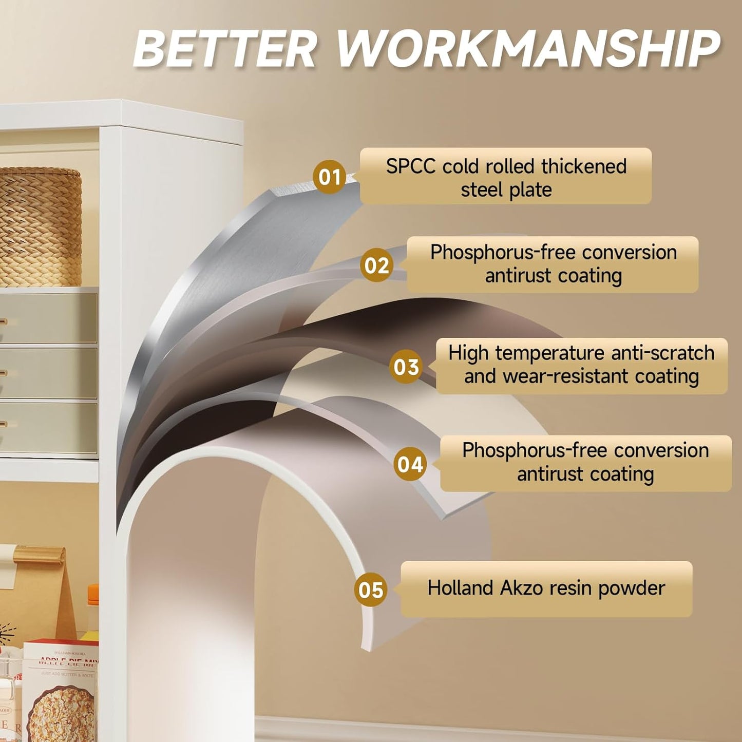 6 Cube Storage Organizer, Black Bookshelf with Storage, 2 Tier Storage Cubes,Freestanding Storage Organizer with Shelves for Living Room, Study