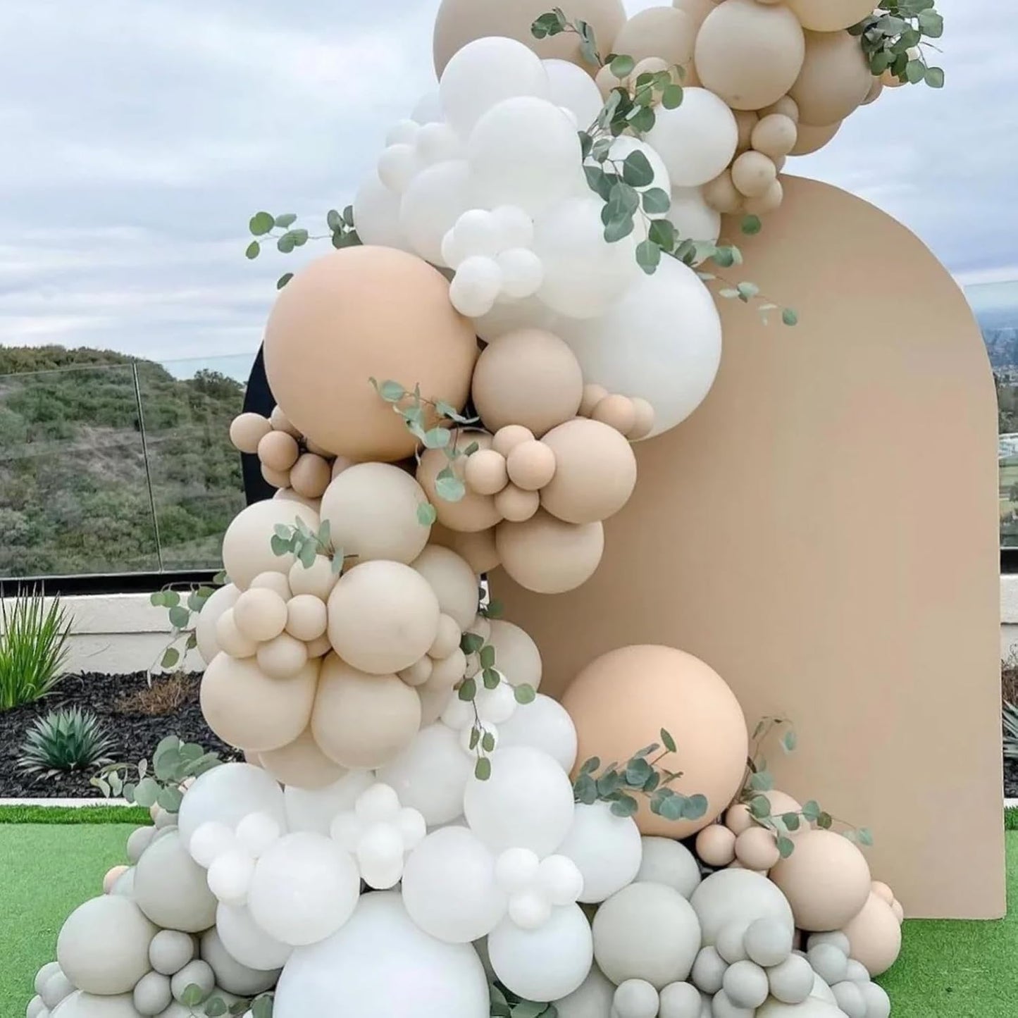 130pcs Pastel Orange Balloons Different Sizes 18" 12" 10" 5" Peach Latex Balloon Garland Arch Kit for Birthday Baby Shower Graduation Wedding Gender Reveal Party Decorations