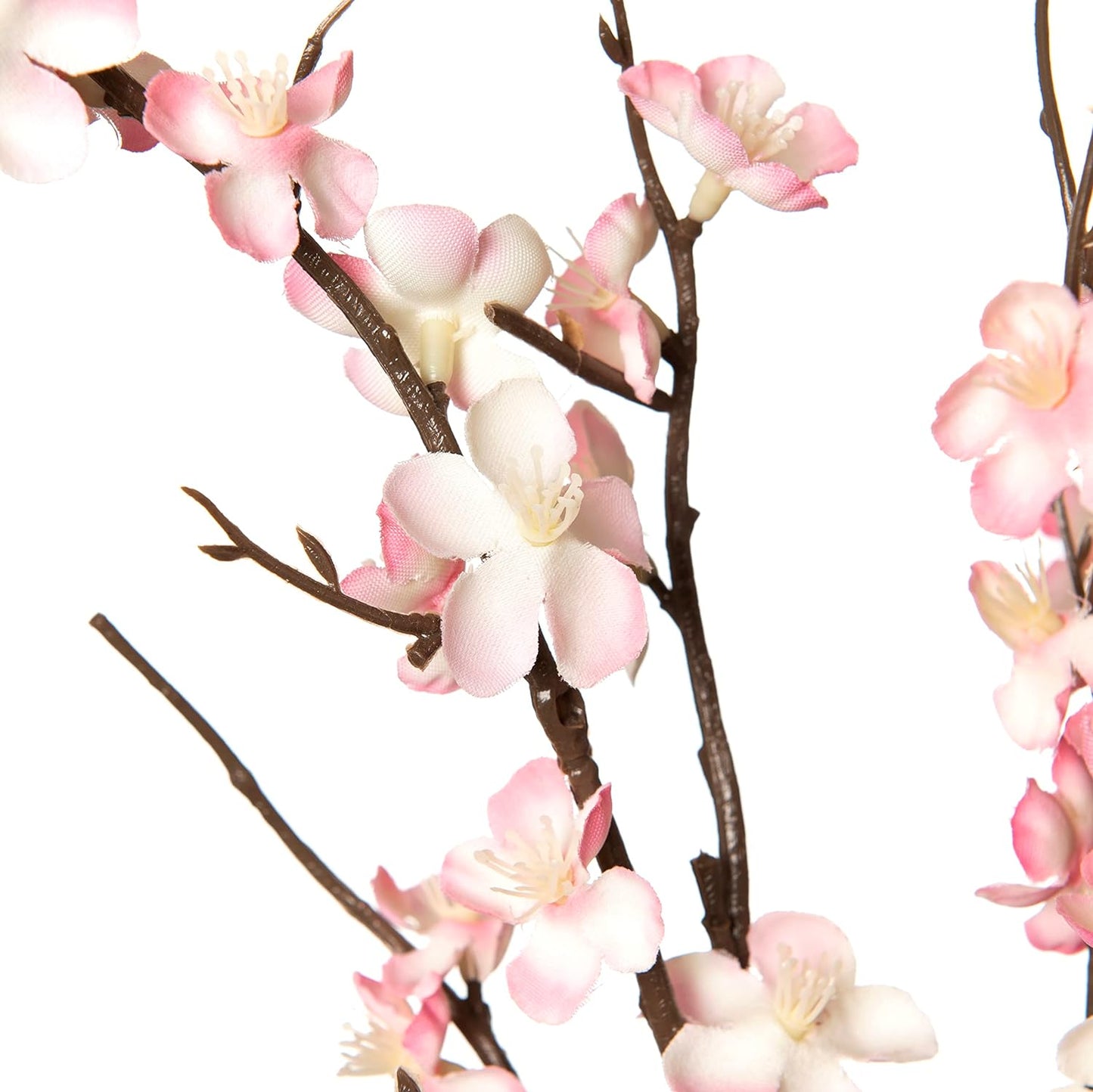 4Pcs Cherry Blossom Branches Artificial Flowers for Spring Summer Indoor Decoration,Faux Long Stem Artificial Flowers for Wedding Home Office Bedroom Party Table Centerpieces Decor (Pink)