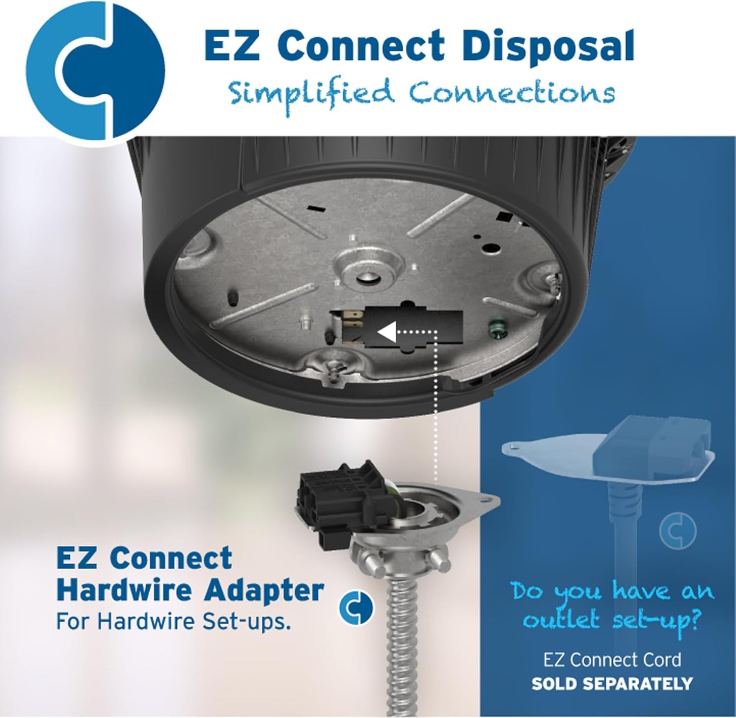 InSinkErator EVOLUTION 0.75HP 3/4 HP, Advanced Series EZ Connect Continuous Feed Food Waste Garbage Disposal, Gray