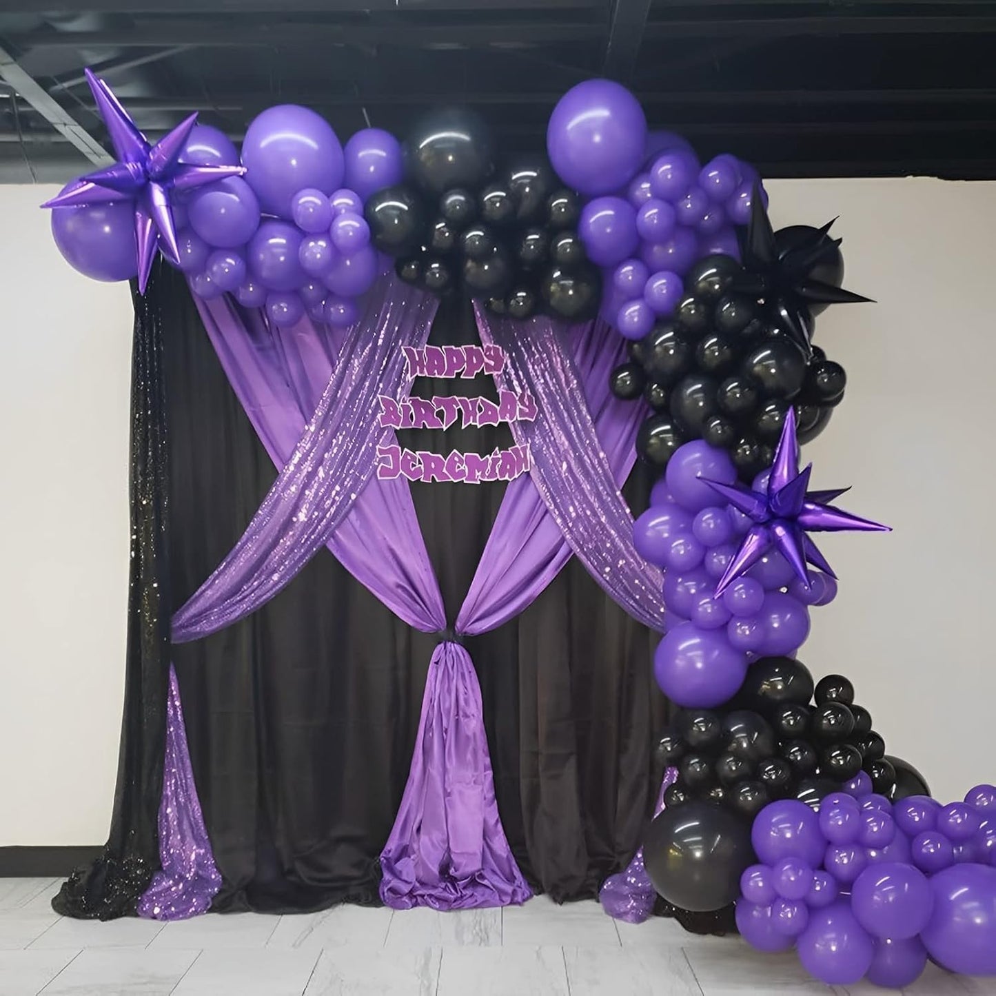 130pcs Purple Balloons Different Sizes 18" 12" 10" 5" Party Latex Balloons for Birthday Baby Shower Halloween Wedding Valentine's Day Party Bachelorette Decorations
