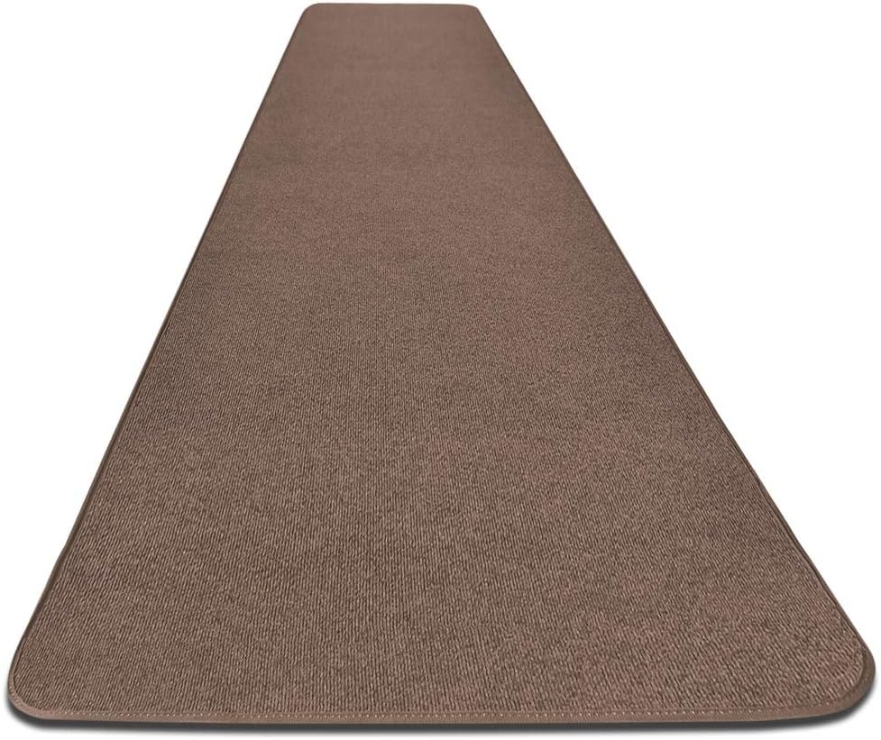 House, Home and More Outdoor Carpet Runner - Brown - 3 Feet x 30 Feet