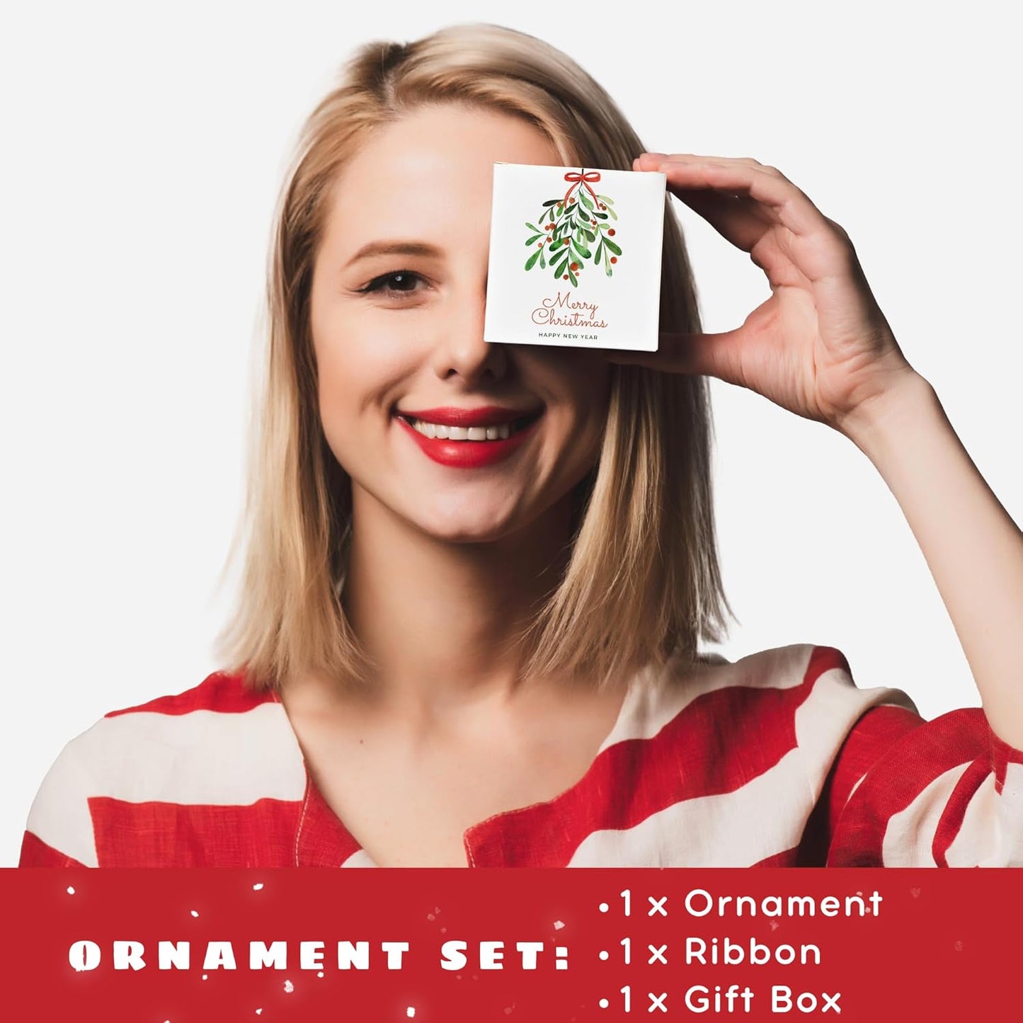 Inspirational Christmas Ornaments, Motivational Christmas Ornaments - Thank You Ornament for Tree - Inspirational Gifts for Women, Motivational Positive Gifts - Ceramic Ornament 2025