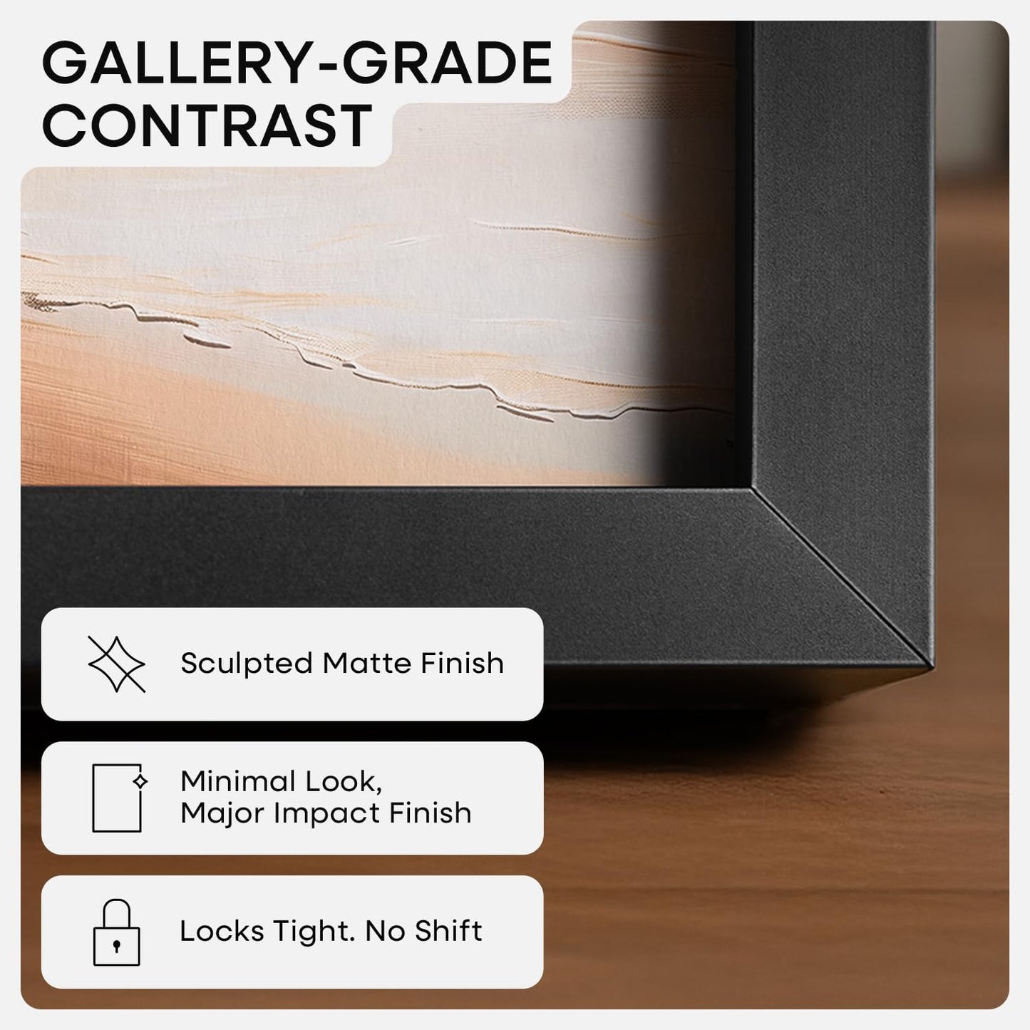 Homeforia 5x7 Picture Frame Black, High End Metal 5 x 7 Black Frames with Mat 4 x 6 for Art, 5x7 Desk Frame Matted to 4x6 inch Photo, 5 by 7 Wall or Tabletop Frames, Tempered Glass, Wall Kit, Set of 1