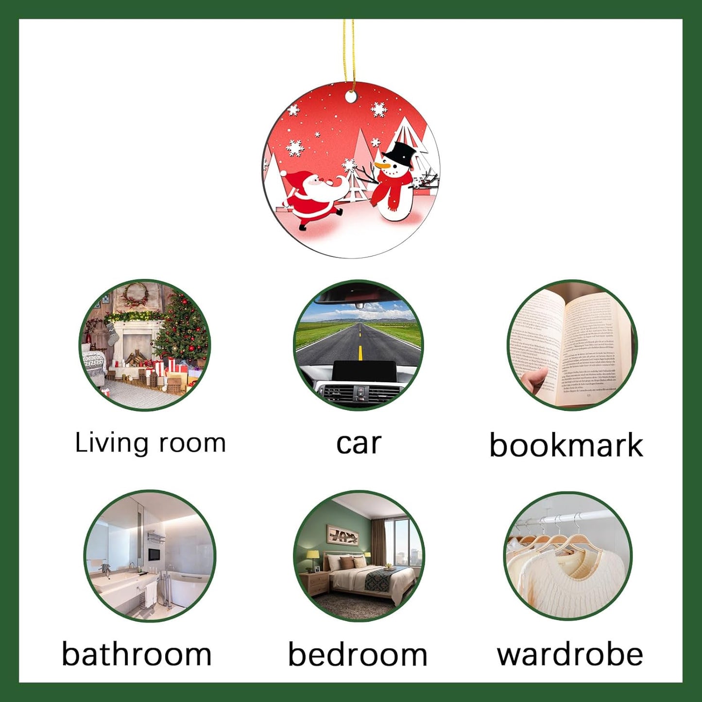 16 pcs Metal Sublimation Ornament Blanks，Christmas Ornaments Sublimation Christma Ornament Blanks for Christmas Tree Decor Blank Ornaments，DIY Handmade Crafts Double Sided Sublimation Ornaments