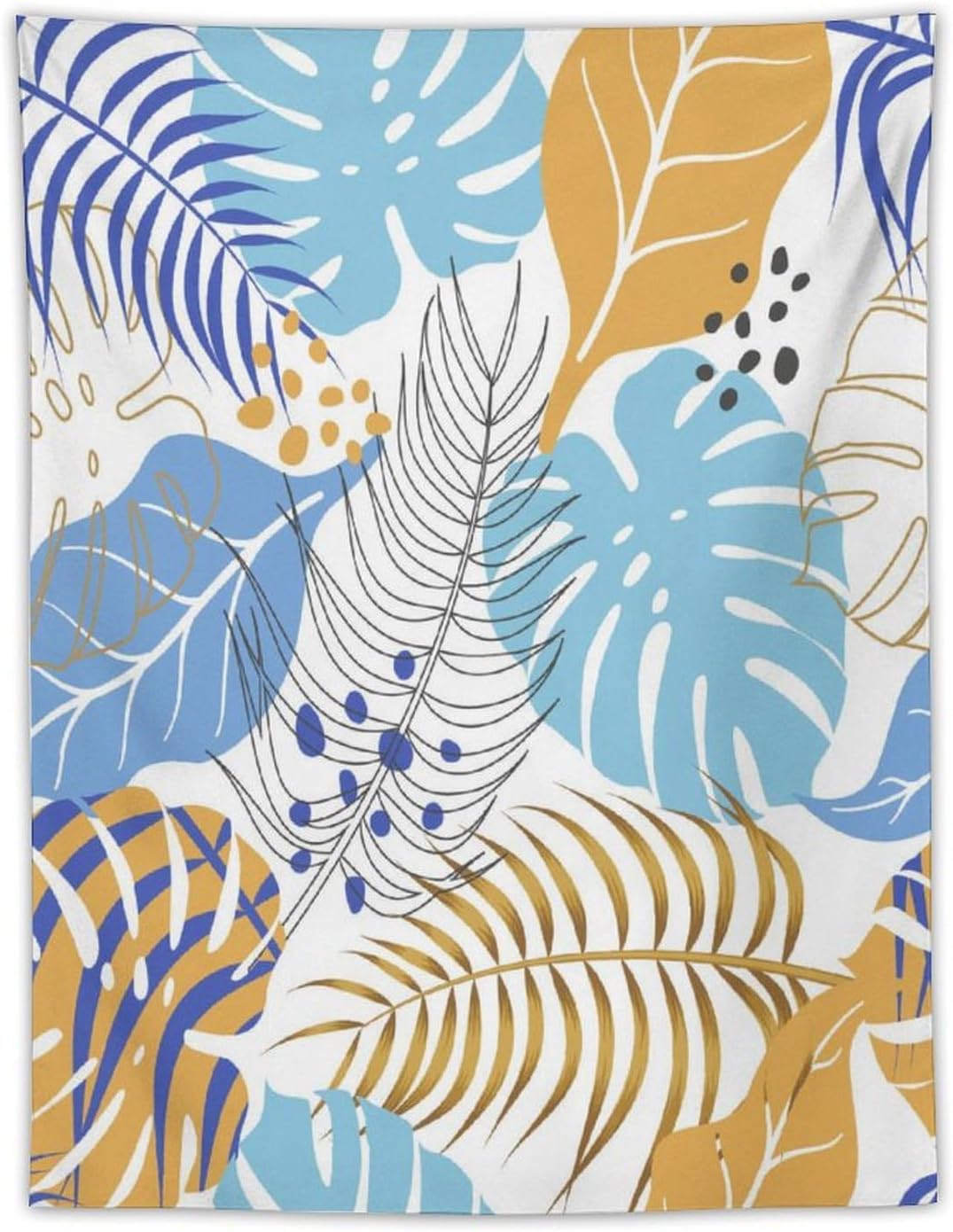 ICMOLYYENLO Tropical Palm Leaves Wall Tapestry, Wall Art for Room Decoration Beautiful Wall Hanging for Bedroom Living Room Dormitory Apartment 30x40 Inch