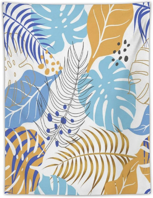 ICMOLYYENLO Tropical Palm Leaves Wall Tapestry, Wall Art for Room Decoration Beautiful Wall Hanging for Bedroom Living Room Dormitory Apartment 30x40 Inch