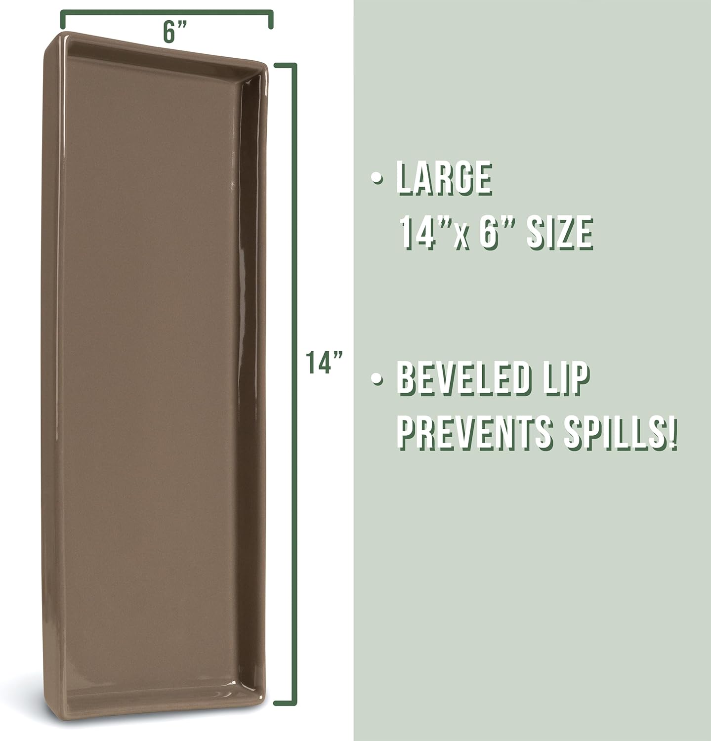 Home Beets Neutral Colored Ceramic Serving Platters (14 x 6 Inch Rectangle Plates) Serving Dishes for Entertaining, Food, Appetizers, Desserts, Cheese Board, Charcuterie, Sushi - Set of 4 Party Trays