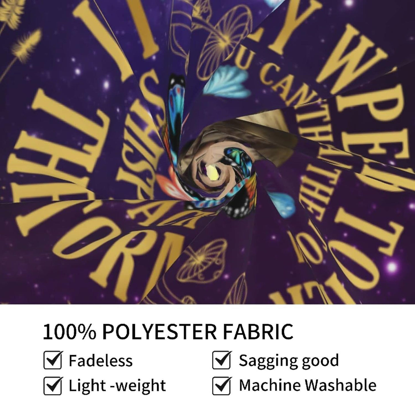 Inspirational Quote Tapestry,They Whispered to Her You Cannot Withstand The Storm Positive Motivational Uplifting Encouragement Gifts Wall Decor for Bedroom,Inspirational Gift for Women Teens Girls