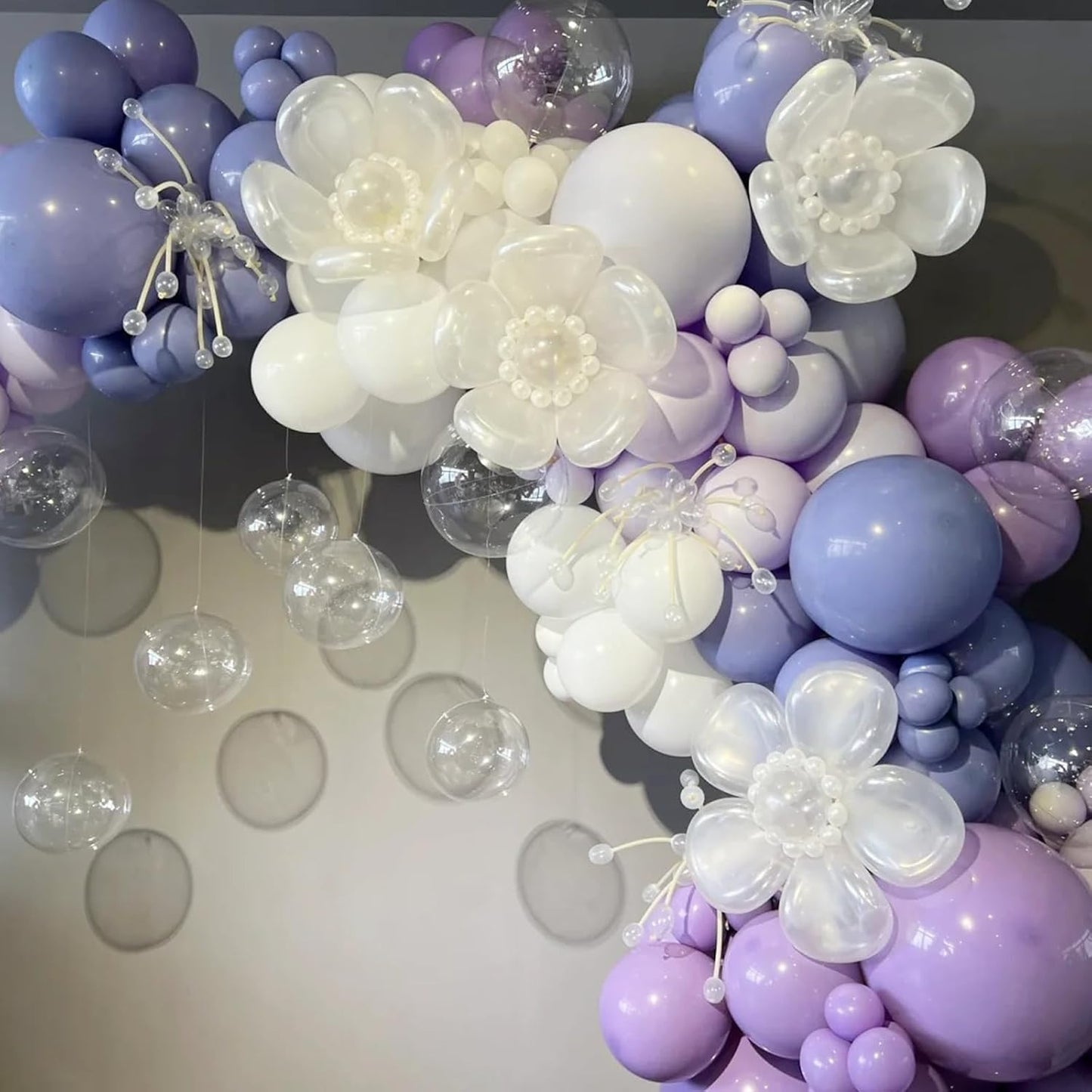 130pcs Pastel Purple Balloons Different Sizes 18" 12" 10" 5" Light Purple Latex Balloon Garland Arch Kit for Birthday Baby Shower Graduation Wedding Gender Reveal Party Decorations