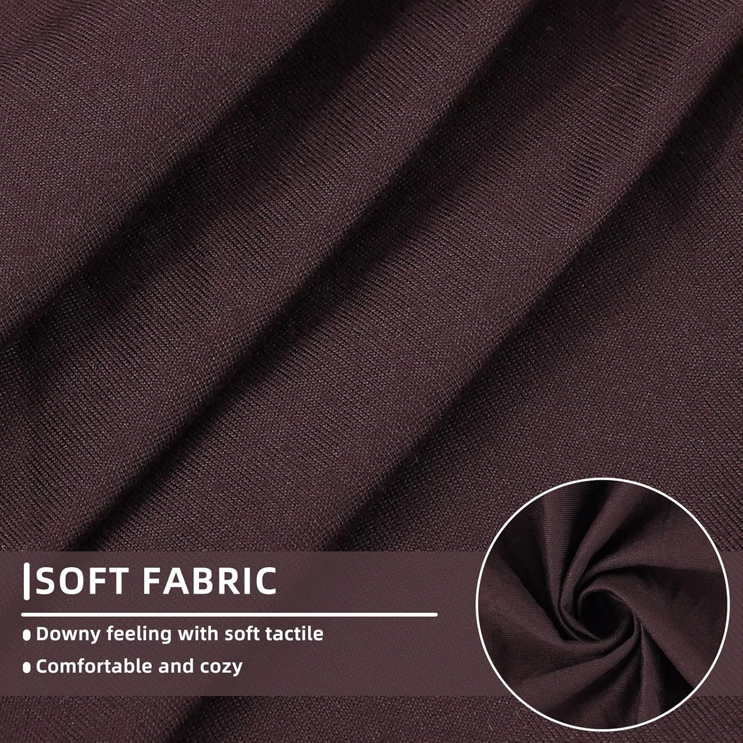 hyha Waterproof Couch Cushion Covers, Sectional Sofa Slipcovers Washable, L Shape Chaise Dog Couch Covers for Sectional Sofa, Universal Furniture Protector (1 Piece for Chaise, Chocolate)