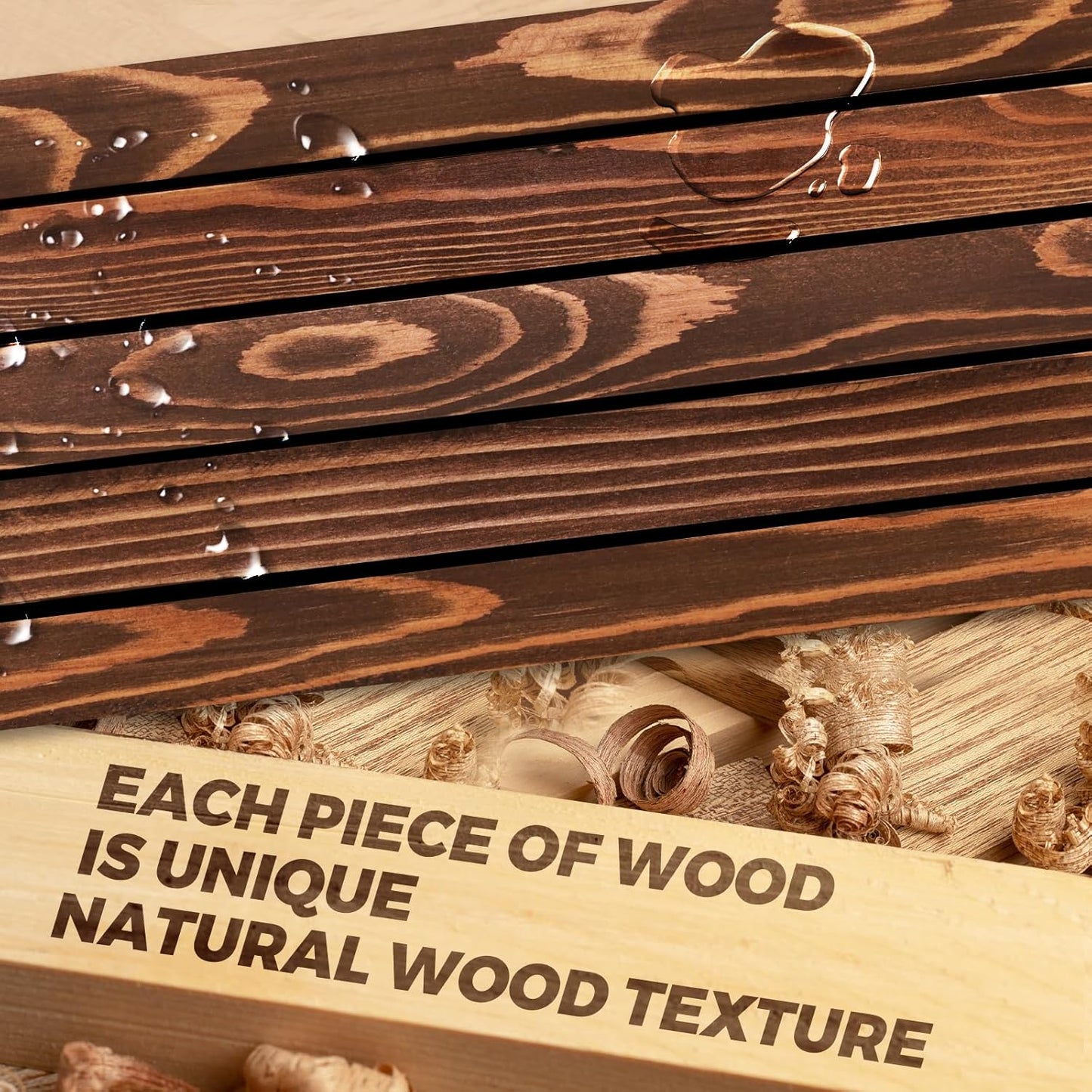 36"x6.8"x1.6" Slanted Floating Wall Shelves 2-Pack - Rustic Brown Finish, Heavy-Duty Solid Wood Design with Hidden Brackets - Perfect for Living Room, Kitchen, Bathroom, or Office