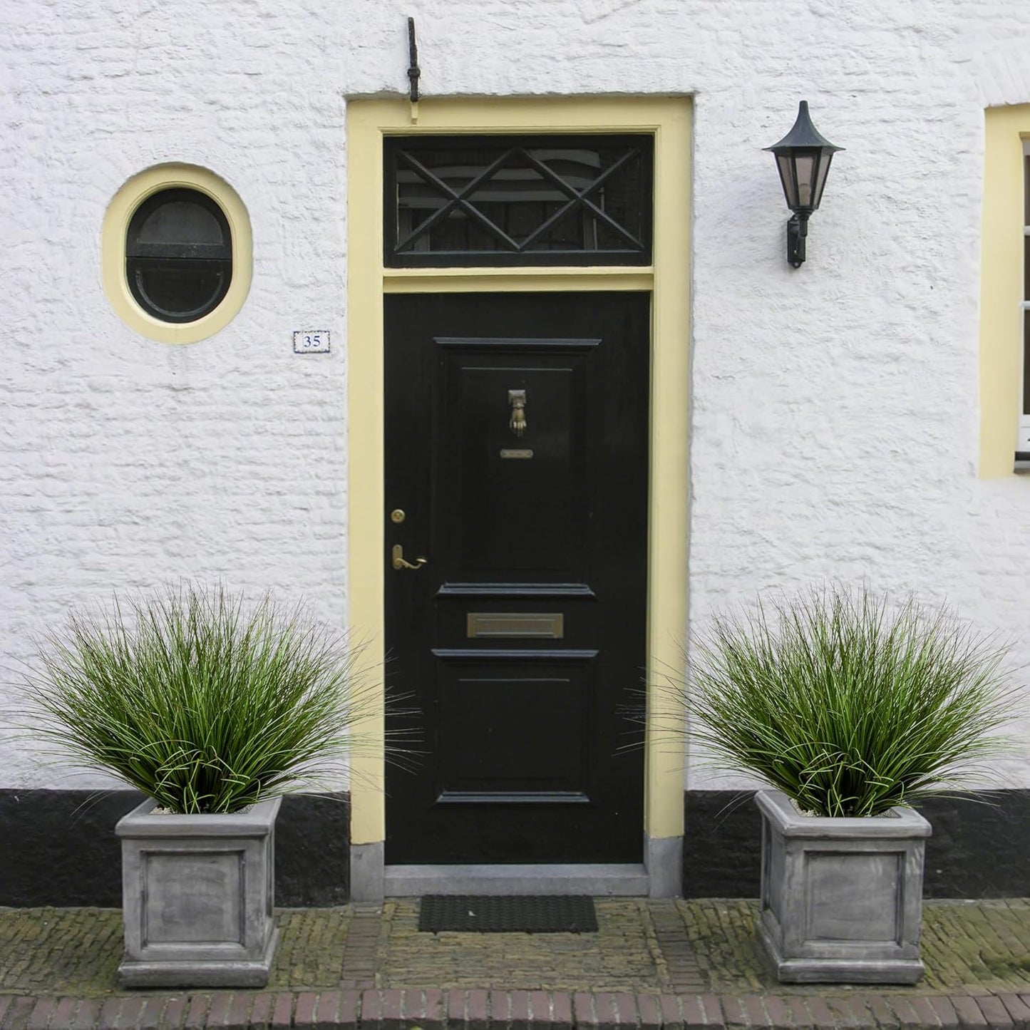 32PCS 17.3" Fake Plants Artificial Wheat Grass Greenery Plastic Plants Fake Grass Artificial Plants for Outdoor Decor Artificial Grass Plant with Greenery Stems for Indoor Home Decoration