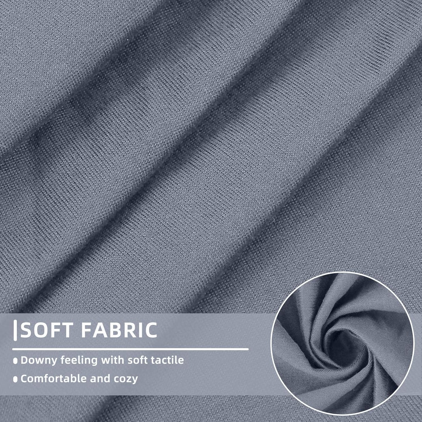 hyha Waterproof Couch Cushion Covers, Stretch Sofa Couch Seat Slipcover for Dog Washable, Non-Slip Waterproof Outdoor Cushion Covers for Patio Furniture Replacement (3 Pieces, Grey)