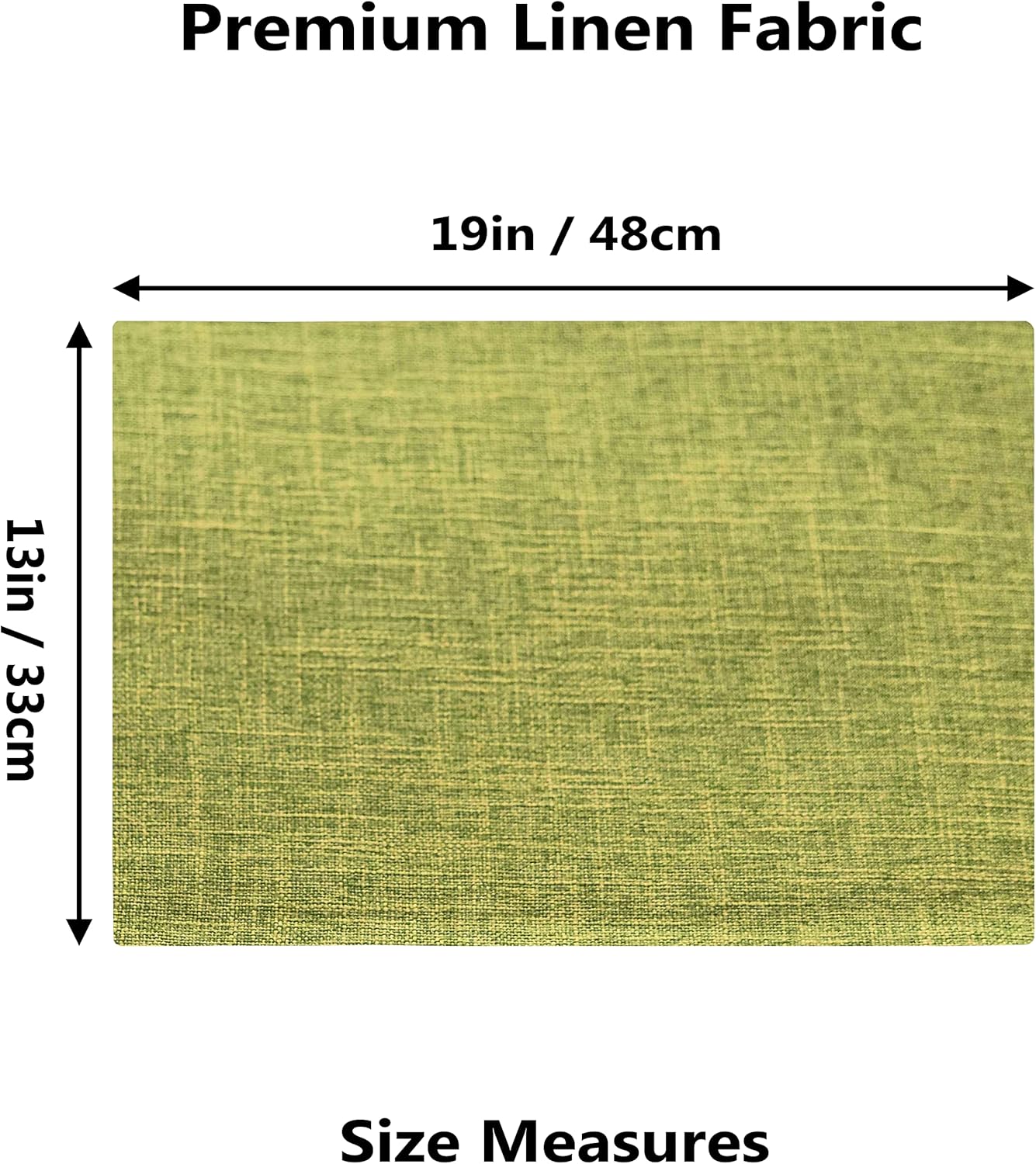 Home Brilliant Green Placemat Set of 6 Washable Place Mats Placemats Heat Resistant Table Mats for Wooden Table Dinner Decor, Lime Green