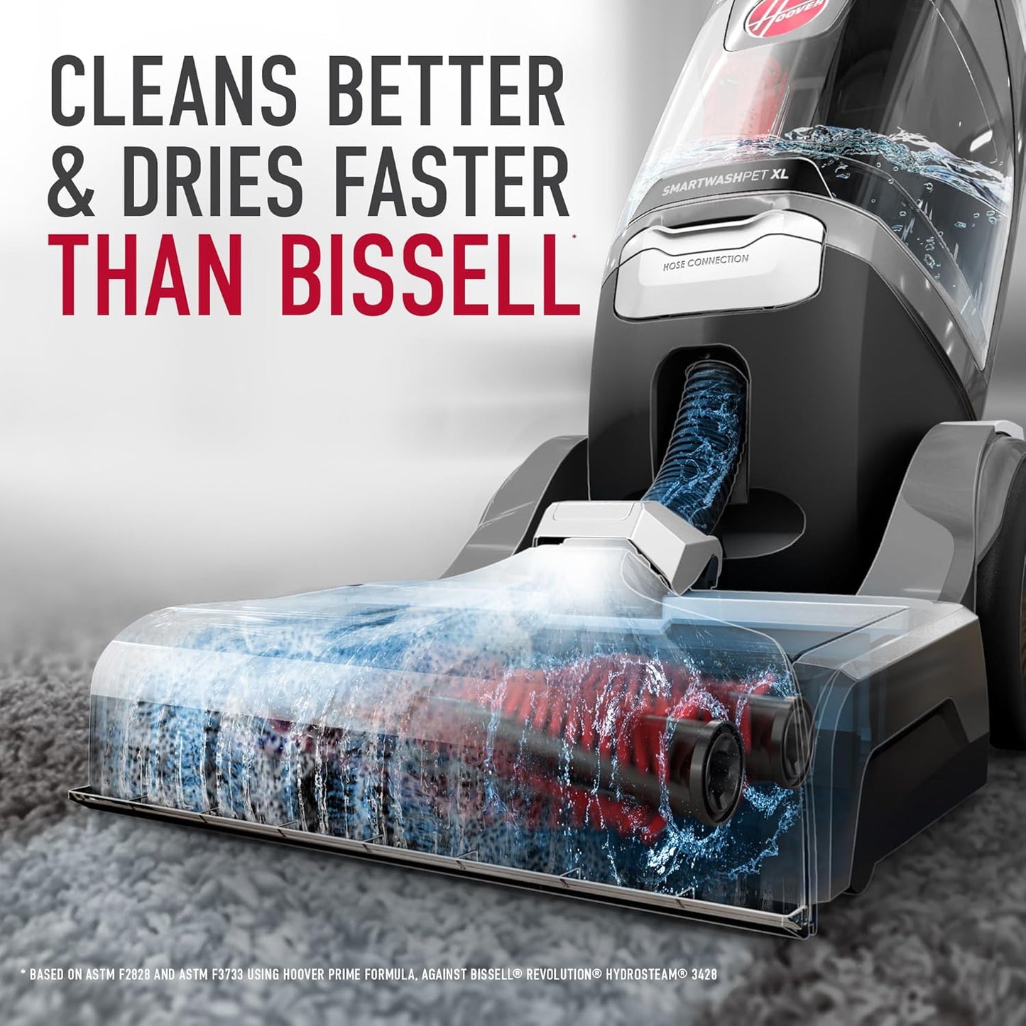 Hoover SmartWash Pet XL Upright Carpet Cleaner Machine for Carpet and Upholstery, Automatic Deep Cleaning Carpet Shampooer, Converts to Spot Cleaner, Pair with Hoover Carpet Cleaner Solution