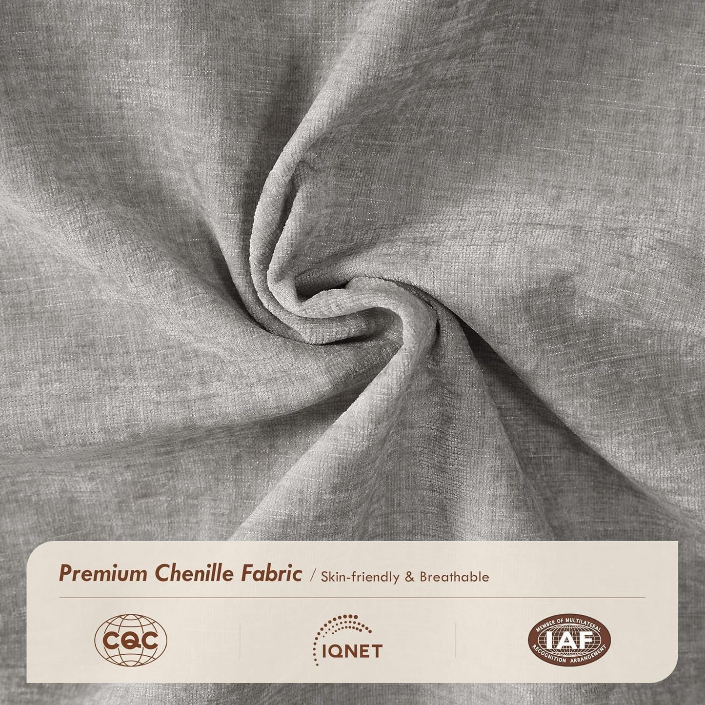 Ihanherry 106" L Shaped Modular Sectional Cloud Sofa, Modern 6 Seat Chenille Couch with Ottoman for Living Room, Bedroom and Apartment, Grey